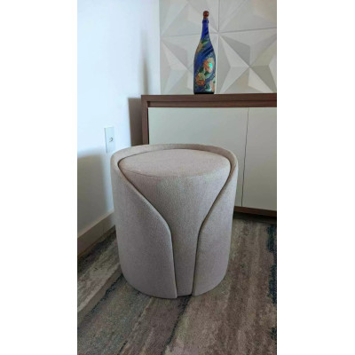 Pouf Coman Boucle Beige