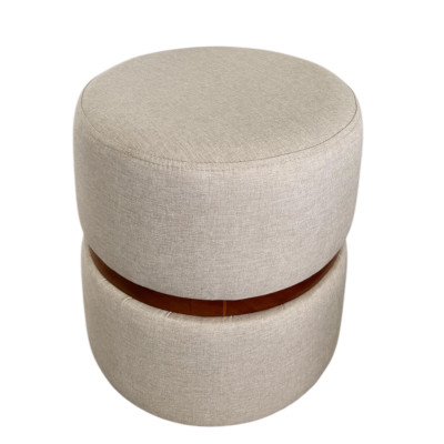 Pouf Jupiter en lin beige Pouf Jupiter en lin beige