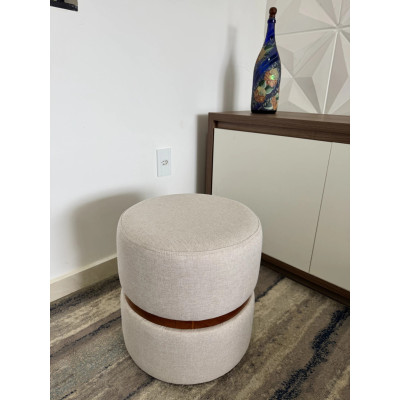 Pouf Jupiter en lin beige Pouf Jupiter en lin beige