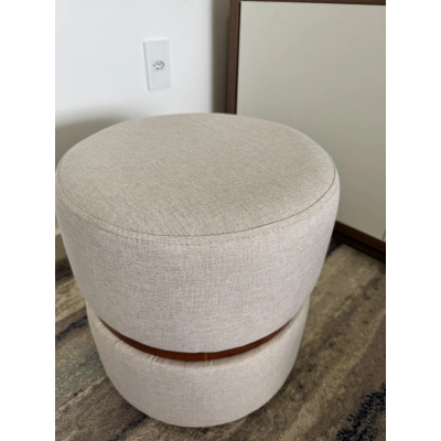 Pouf Jupiter en lin beige Pouf Jupiter en lin beige
